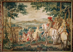 Die Kapitulation von Marsal im Jahr 1662, Gobelins-Werkstatt von Charles Le Brun