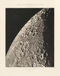 Fotografische Karte des Mondes, Tafel V, 18. April von Charles le Morvan