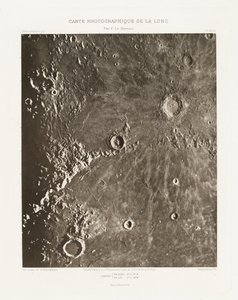 Fotografische Karte des Mondes, Tafel XIII.A von Charles le Morvan