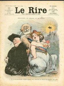 Titelblatt von „The Laughter“, Nummer 120, Satirique en Couleurs von Charles Leandre