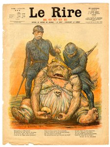 Cover von „The Red Laughter“, Satire in Farben