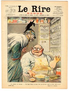 Cover von Das rote Lachen, Satire in Farben von Charles Leandre
