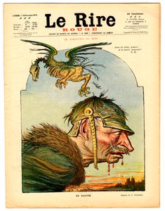 Cover von Das rote Lachen, Satire in Farben von Charles Leandre