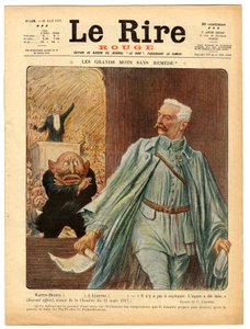 Cover von Das rote Lachen, Satire in Farben von Charles Leandre