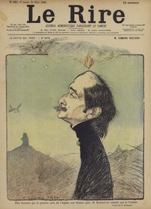 Edmond Rostand, Illustration für Le Rire von Charles Leandre