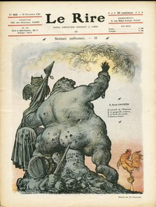Illustration von Charles Leandre (1862-1934) für das Cover von Le Rire von Charles Leandre