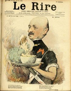 Illustration von Charles Léandre (1862-1934) für das Titelblatt von Le Rire