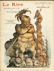 Illustration von Charles Leandre (1862-1934) für das Cover von Le Rire, 07/12/07 - Augagneur Victor (1855-1931) - Statufikation von Charles Leandre