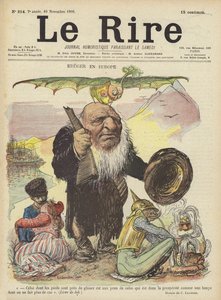 Paul Kruger, Illustration für Le Rire von Charles Leandre