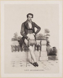 Porträt des Komponisten Louis Messemaeckers 1809-1889, 1837 von Charles Louis Baugniet
