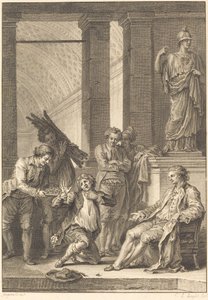 Der Bauer von Charles Louis Lingée after Jean Honoré Fragonard