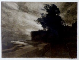 Le Vent - gehört zu einer Serie von 9 Lithografien namens Cantique des créatures von Charles Marie Dulac