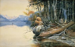 Ein Lagerplatz am See, 1908