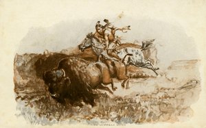 Die Büffeljagd von C. M. Russell
