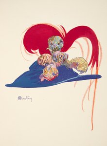 Design für einen Hut, aus La Mode en mil neuf cent douze. bei Marcelle Demay, veröffentlicht 1912