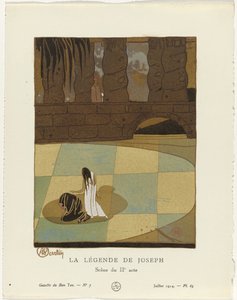 Gazette du Bon Ton, 1914 - Nr. 7: Die Legende von Joseph / Szene des II. Aktes von Charles Martin