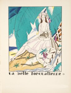 La Belle Torquatienne, aus einer Sammlung von Modeplatten von Charles Martin