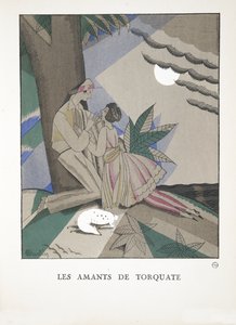 Les Amants de Torquate, aus einer Sammlung von Modeplatten von Charles Martin