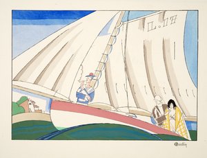 Yachting, aus Sports & Divertissements, veröffentlicht 1914