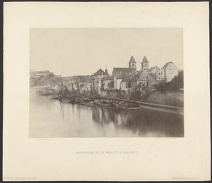 Mündung der Mosel bei Koblenz von Charles Marville