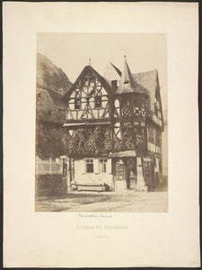 Études et Paysages: Haus aus dem 16. Jahrhundert, in Baccharah von Charles Marville