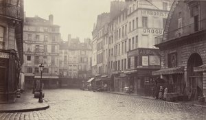 Rue de la Lingerie, de la rue Berger, 1860er-70er Jahre von Charles Marville