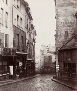Rue de la Montagne-Sainte-Geneviève nahe der Kreuzung Rue LaPlace von Charles Marville