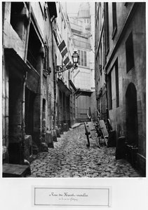 Rue du Haut Moulin, von der rue de Glatigny, Paris, 1858-78 von Charles Marville