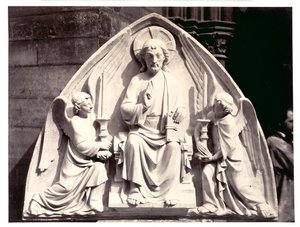Tympanon, Straßburger Münster, um 1863