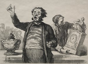 Der Auktionsraum: Der Ausrufer
