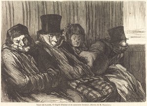 Vergnügungszug von Charles Maurand after Honoré Daumier