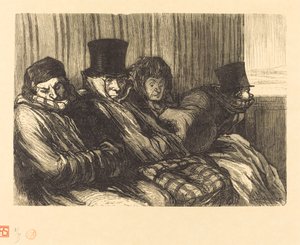Vergnügungszug von Charles Maurand after Honoré Daumier