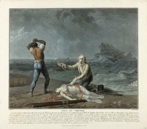 Fund von Virginies Körper, Platte 5 aus Paul et Virginie
