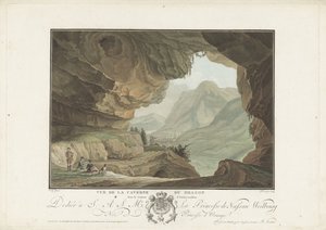 Blick auf eine Landschaft aus der Drachenhöhle