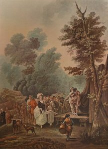 Das Dorffest, 1785, 1913 von Charles Melchior Descourtis