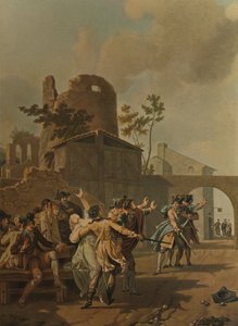 La Rixe, Die Schlägerei, um 1780, 1913 von Charles Melchior Descourtis