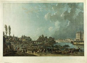 Hafen von St. Paul, Paris von Charles Melchior Descourtis
