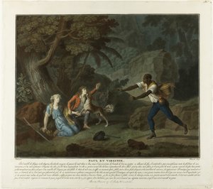 Die Nacht, Platte 1 aus Paul et Virginie von Charles Melchior Descourtis