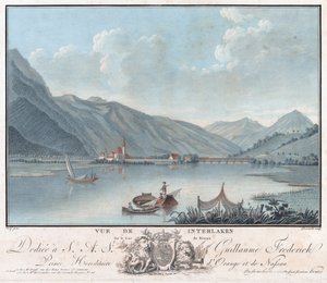 Ansicht von Interlaken, um 1787 von Charles Melchior Descourtis