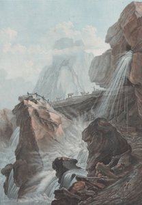 Ansicht des Wasserfalls von Gelten, 1785