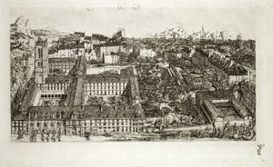 College Henri IV und das Lycee Napoleon, 1864 von Charles Meryon