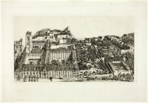 Collège Henry IV (oder Lycée Napoléon), Paris von Charles Meryon