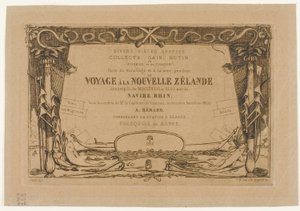 Umschlag für eine Reise nach Neuseeland (1842-46) von Charles Meryon