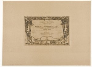 Umschlag für eine Reise nach Neuseeland (1842-46) von Charles Meryon