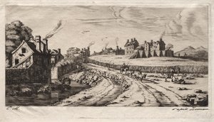 Eingang zum Faubourg, Saint-Marceau, Paris von Charles Meryon