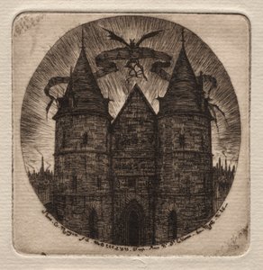 Radierungen von Paris: Altes Tor des Justizpalastes