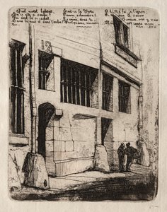 Radierungen von Paris: Die Straße der bösen Jungen, 1854