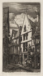 Radierungen von Paris: in Bourges von Charles Meryon