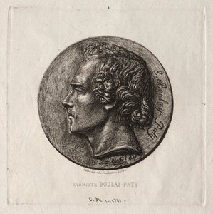 Evariste Boulay-Paty, ein Dichter, 1861 von Charles Meryon