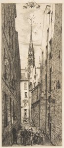La Rue des Chantres, Paris, 1862